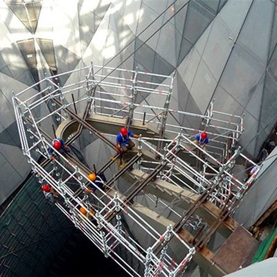 अच्छी कीमत एल्यूमीनियम निलंबित मंच मचान, कपलॉक मचान प्रणाली 1.8mm मोटाई ऑनलाइन